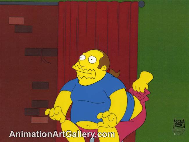 Production Cel of the Comic Book Guy (aka. Jeff Albertson) from Worst Episode Ever