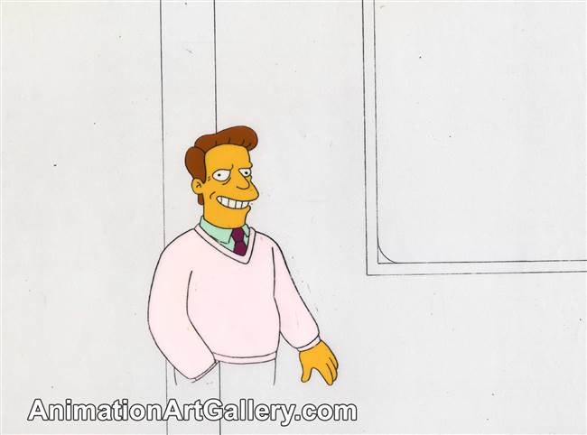 Production Cel of Troy McClure from The Simpsons Spin-Off Showcase