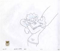 Original Production Drawings (2) of Marge and Maggie Simpson from Scenes from the Class Struggle in Springfield (1996)