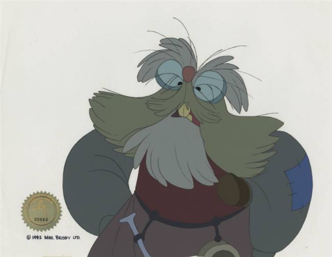 Original Production Cel of Mr Ages from the Secret of NIMH (1982)