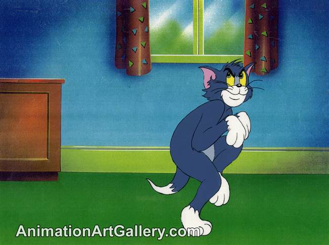 Production Cel of Tom the cat from Tom and Jerry (c. 1980s)