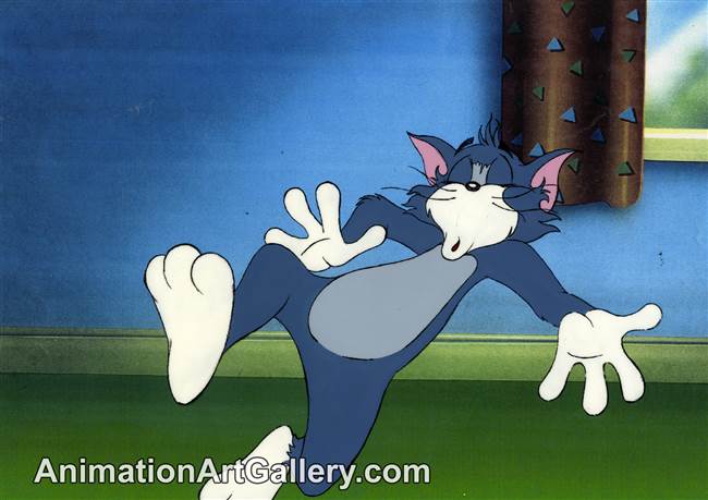 Production Cel of Tom the cat from Tom and Jerry (c. 1980s)