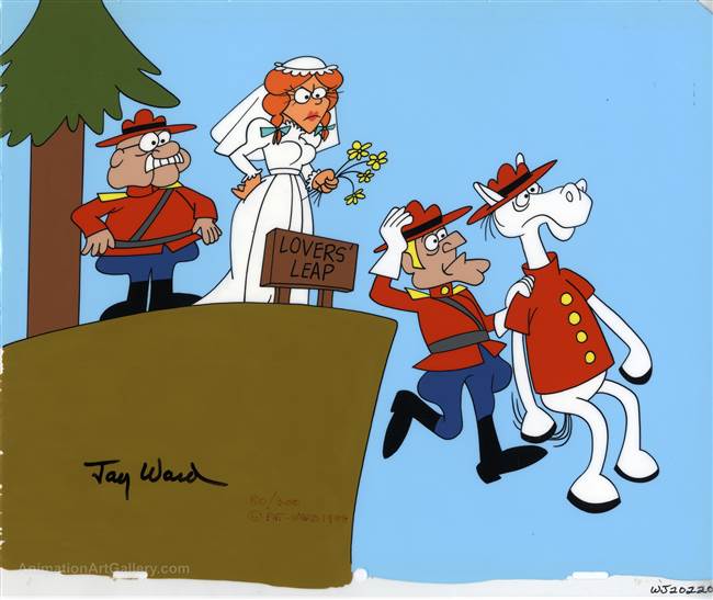 Lover's Leap Limited Edition Cel from The Rocky and Bullwinkle Show