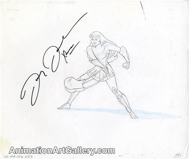 Production Drawing of Xena from The Battle for Mount Olympus