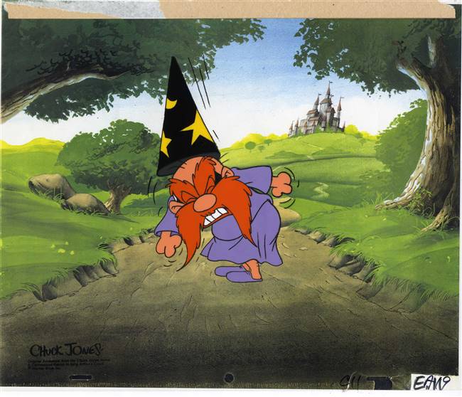 Original Production Cel of Yosemite Sam from A Connecticut Rabbit in King Arthur's Court (1978)