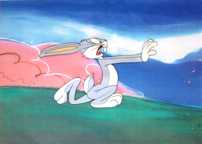 Production Cel of Bugs Bunny from My Bunny Lies over the Sea