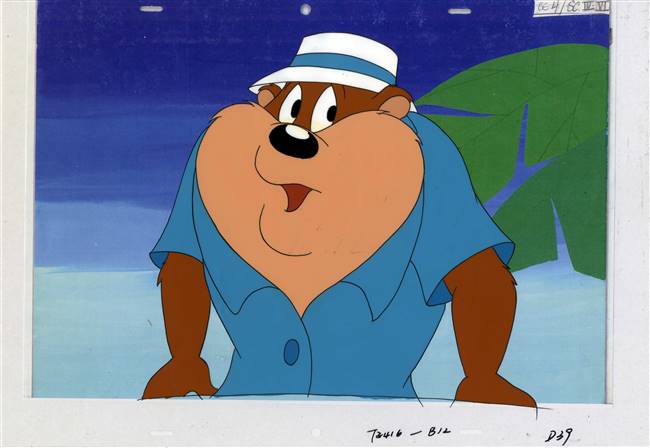 Original Production Cel of Taz the Tasmanian Devil from Looney Tunes (1980s/90s)