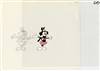 Original Production Cel and matching drawing of Dot from Animaniacs (1990s)