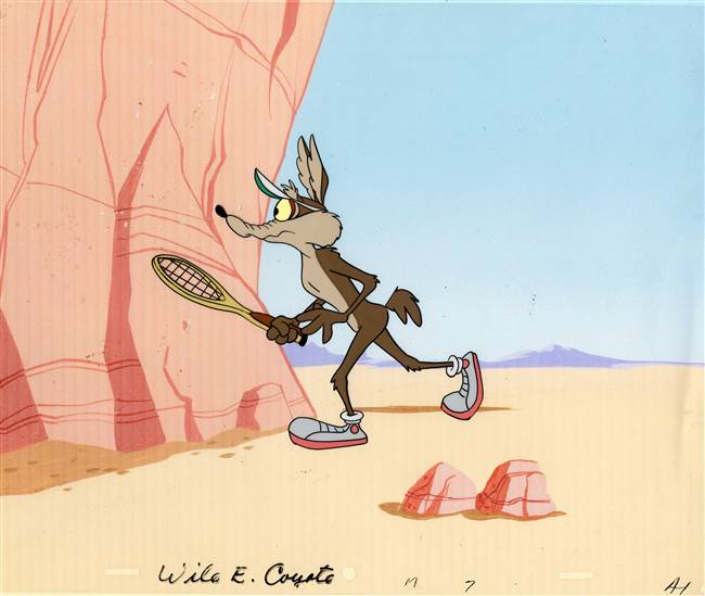 Production Cel of Wile E. Coyote from Warner Bros (c.1970s)