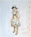 Original Freddie's Girl Character Drawing by Fred Moore (1930s/40s)