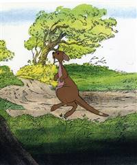 Original Production Cel of Kanga from Winnie the Pooh  And The Honey Tree (1966)