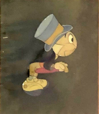 Original Courvoisier Cel of Jiminy Cricket from Pinocchio (1940)