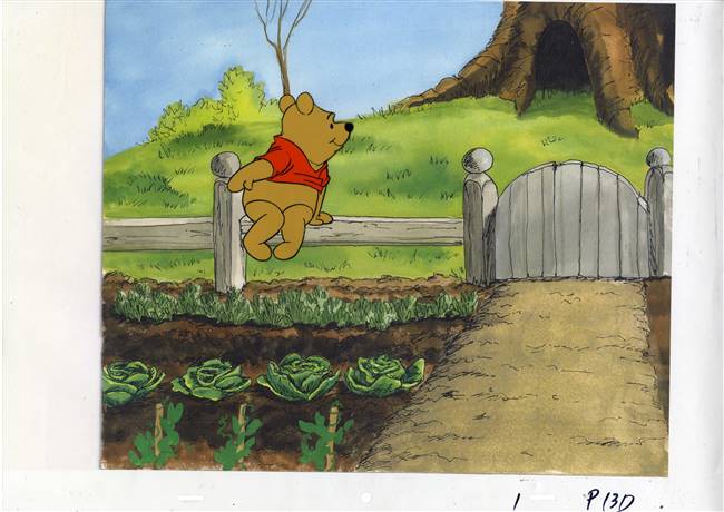 Original Production Cel of Winnie the Pooh from Disney TV