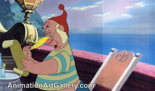 Production Cel of Smee from Peter Pan