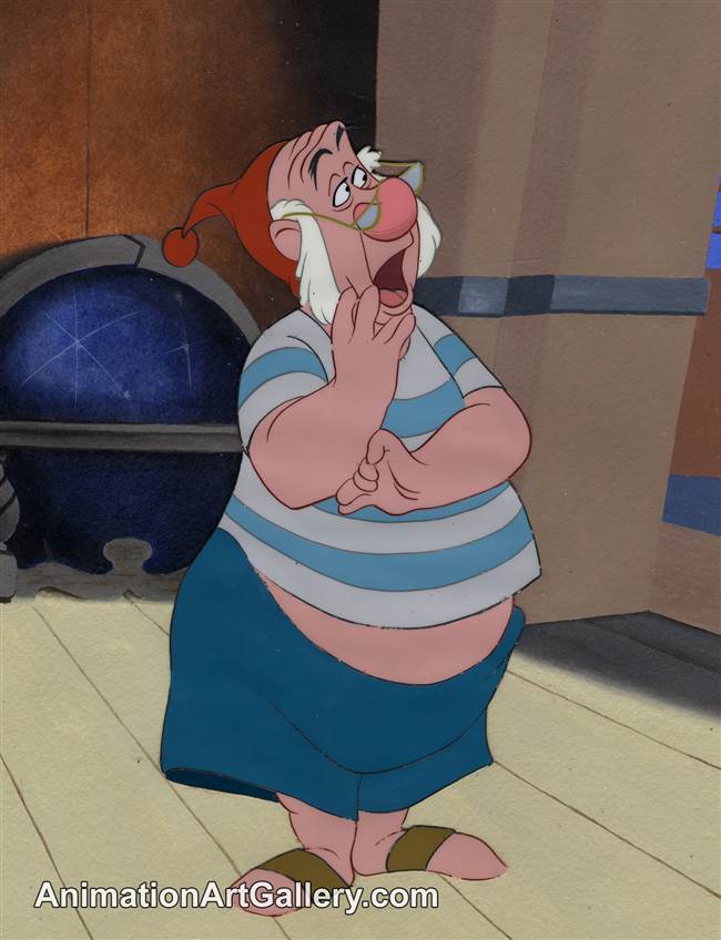 Production Cel of Smee from Peter Pan