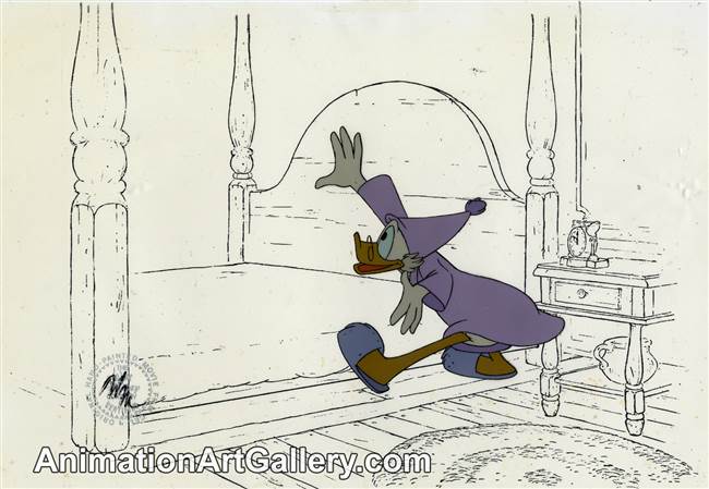 Production Cel of Scrooge McDuck from Mickey's Christmas Carol