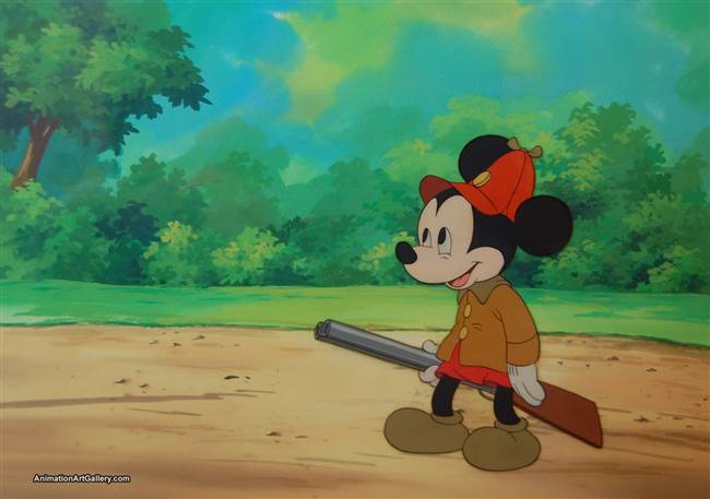 Production Cel of Mickey Mouse from The Pointer