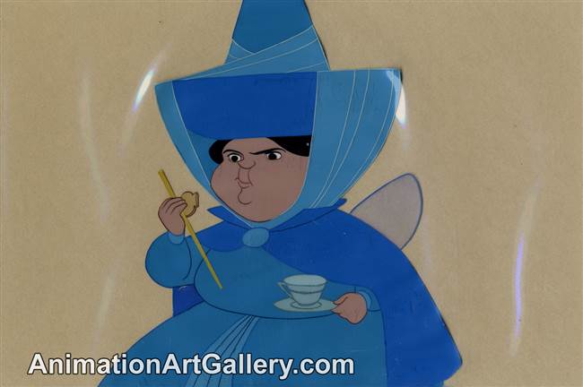 Disneyland Cel Set-up of Merryweather from Sleeping Beauty