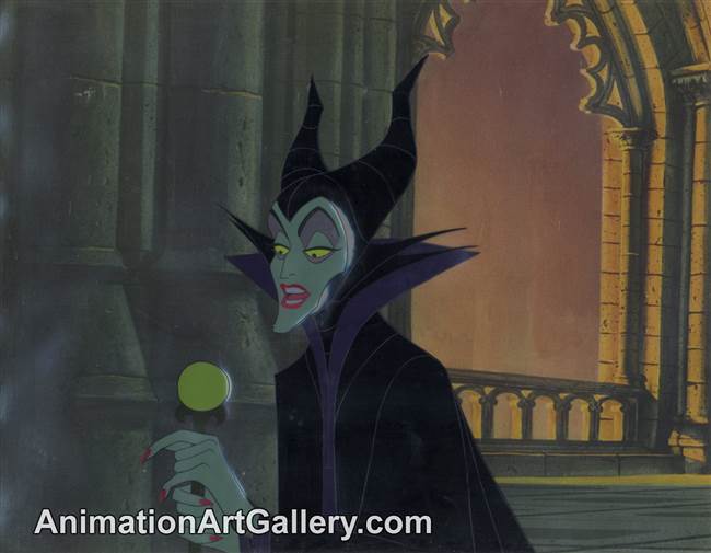 Production Cel of Maleficent from Sleeping Beauty