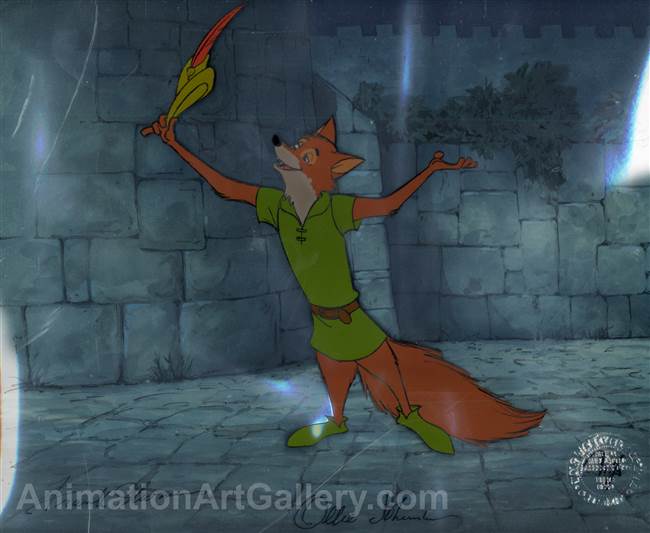 Original Production Cel of Robin Hood from Robin Hood