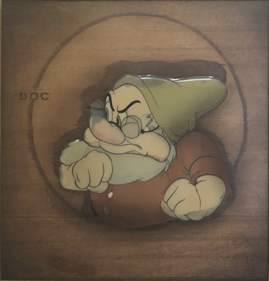 Original Courvoisier Cel of Doc from Snow White and the Seven Dwarfs (1937)