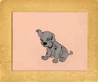 Original Production Cel Disneyland Set-up of a Puppy from 101 Dalmatians (1961)