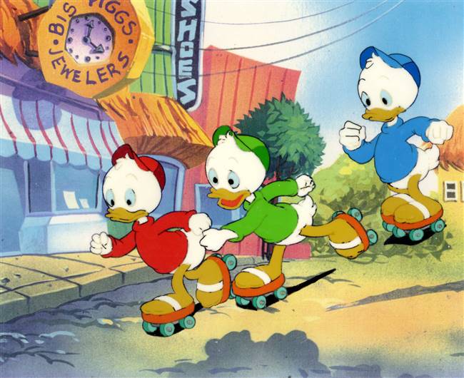 Original Production Cel of Huey, Dewey, and Louie from Disney TV