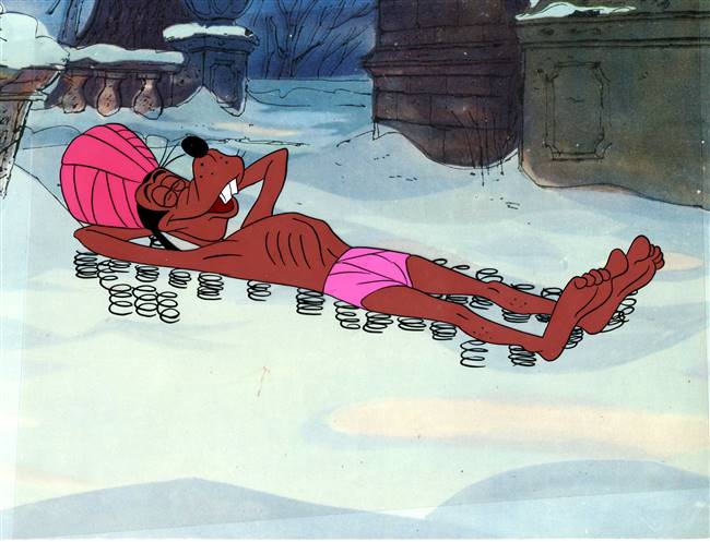 Original Production Cel of Goofy (as Swami) from How to Sleep (1953)