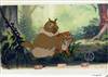 Original Production cel of Big Mama and Tod from Fox and the Hound (1981)