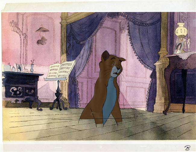 Original Production cel of O'Malley from Aristocats (1970)