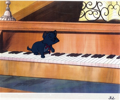 Original Production cel of Berlioz from Aristocats (1970)