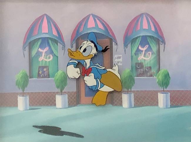 Original Production Cel of Donald Duck from Disney TV