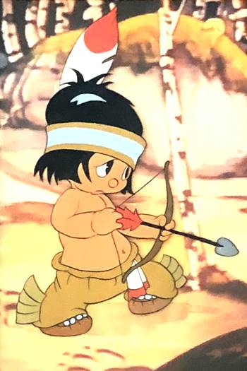 Original Production Cel of Hiawatha from Little Hiawatha (1937)