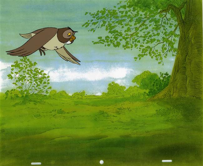 Original Production Cel of the Owl from Seasons (1981)