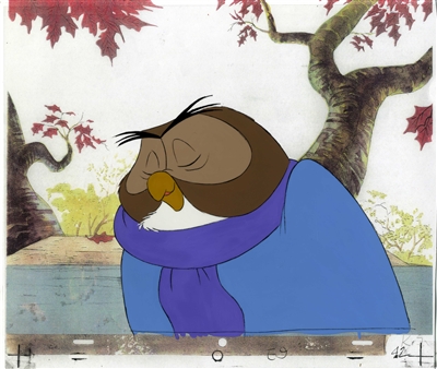 Original Production Cel of the Owl from Pooh from Seasons (1981)