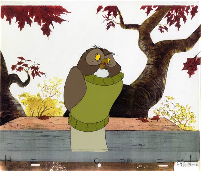 Original Production Cel of the Owl from from Seasons (1981)