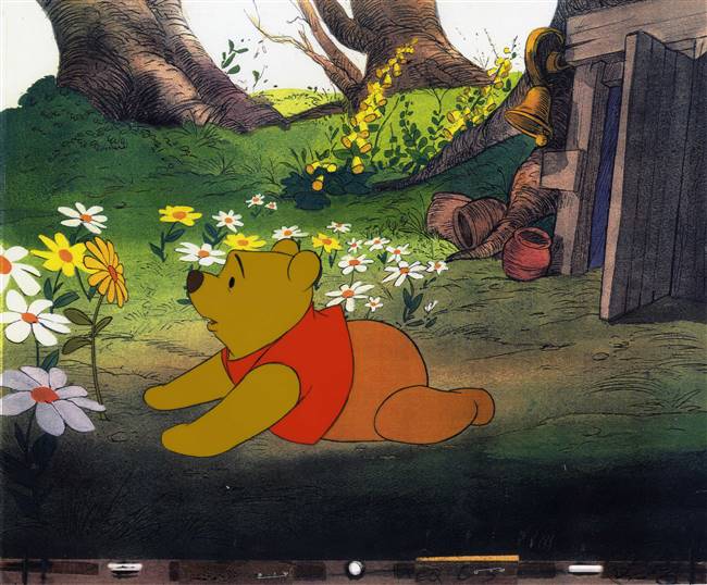 Original Production Cel of Winnie the Pooh from Seasons (1981)