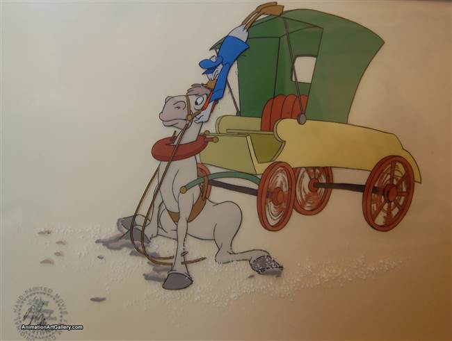 Production Cel of Cyril Proudbottom and Fred the nephew from Mickey's Christmas Carol