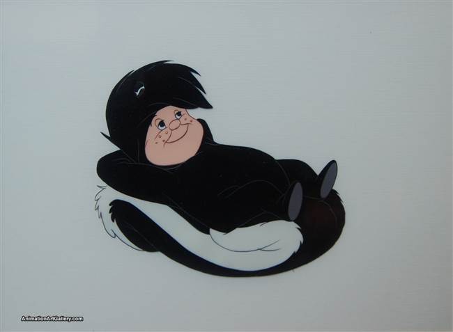 Production Cel of Tootles from Peter Pan