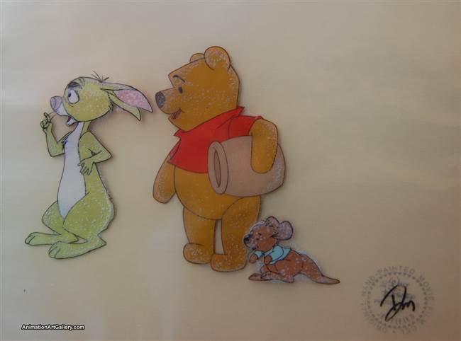 Production Cel of Winnie the Pooh and Rabbit from Winnie the Pooh from Winnie the Pooh and a Day For Eeyore