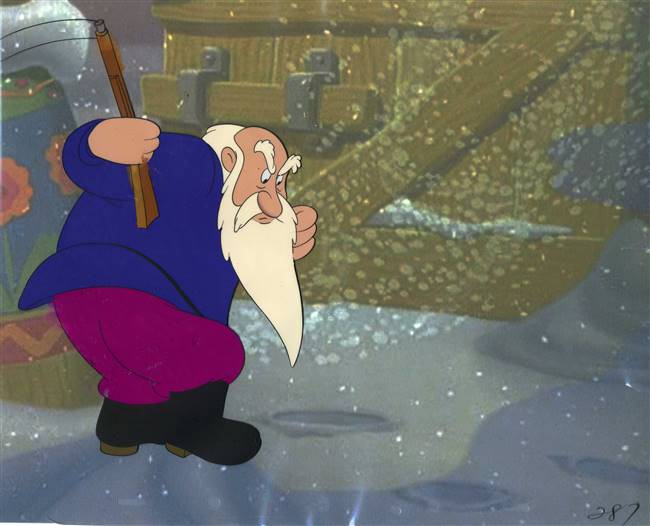 Original Production Cel of Peter's Grandfather from Peter and the Wolf (1946)