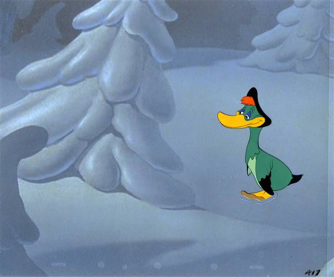Original Production Cel of Sonia the Duck from Peter and the Wolf (1946)