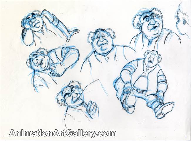 Model Drawing of Maurice from Beauty and the Beast