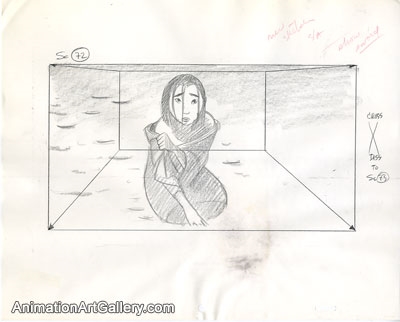 Storyboard of Mulan from Mulan