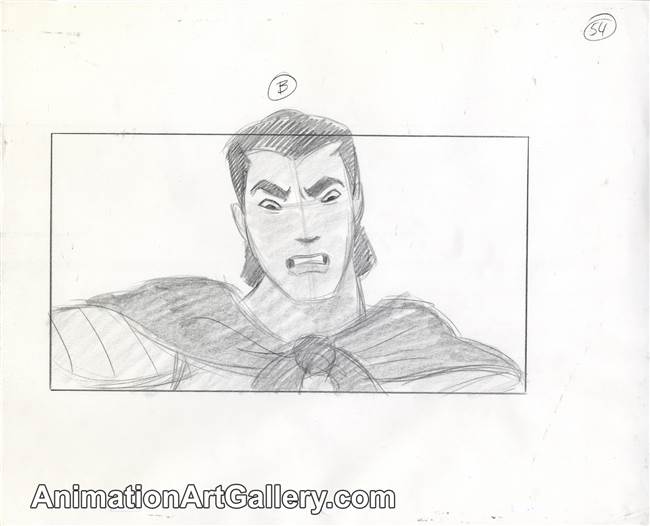 Storyboard of Shang from Mulan