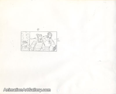 Storyboard of Mulan and Shang from Mulan