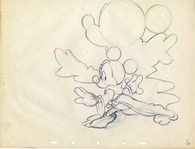 Original Production Drawing of Mickey Mouse from Fantasia (1940)