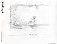 Original Storyboard of Baloo from Jungle Book II (2003)