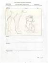 Original Storyboard Drawing of Kiara from Lion King II: Simba's Pride