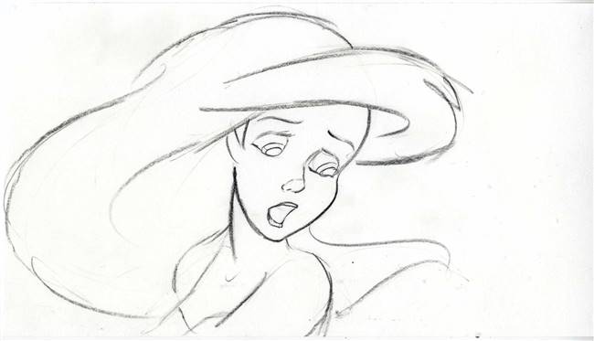 Original Storyboard of Ariel from Little Mermaid: Ariel's Beginning (2008)